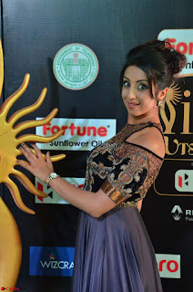Sanjjanaa Galrani aka Archana Galrani in Maroon Gown beautiful Pics at IIFA Utsavam Awards 2017 05