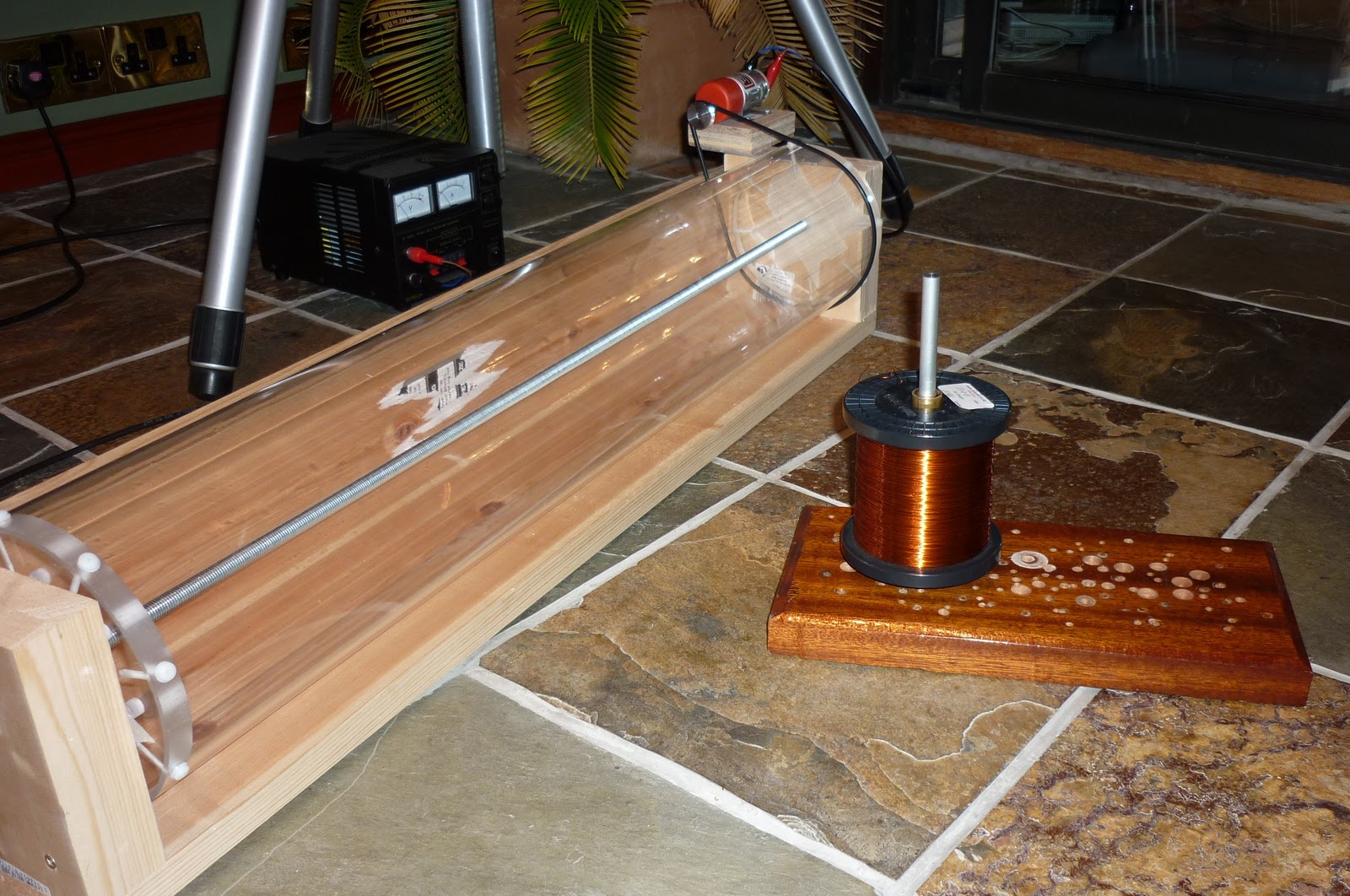 Paul's Tesla Coil Blog Winding Jig Upgrades