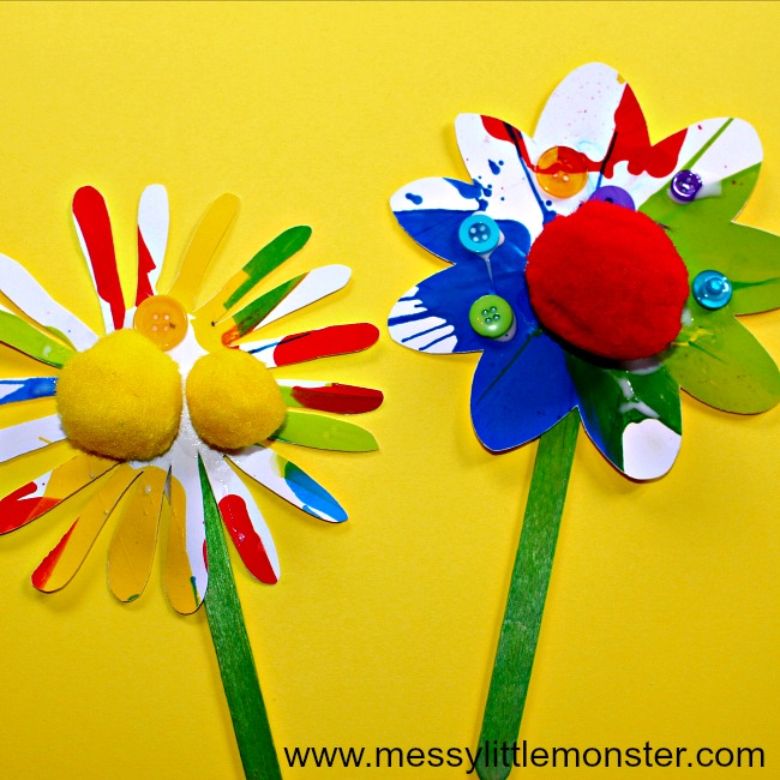 Flower Painting Ideas for Kids Messy Little Monster