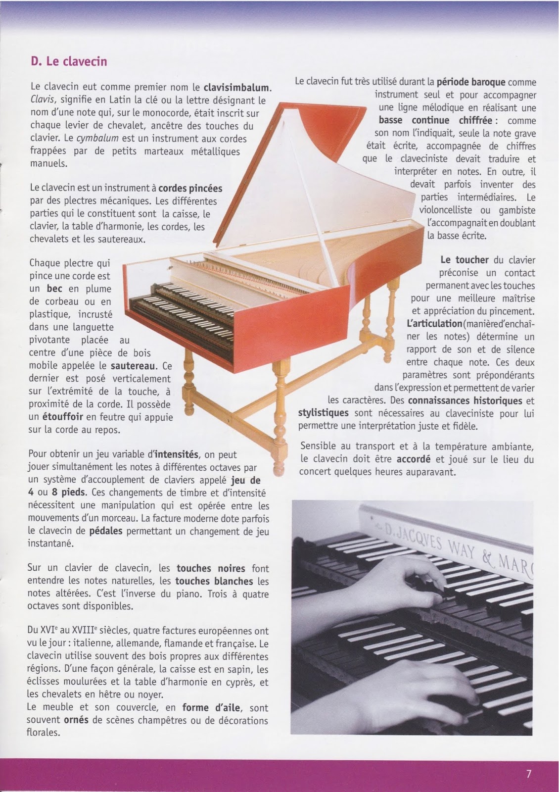 Les familles instrumentales