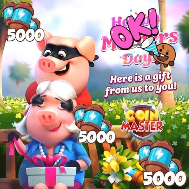 Coin Master Free 40 cards, 5000 Spins & 875M coins