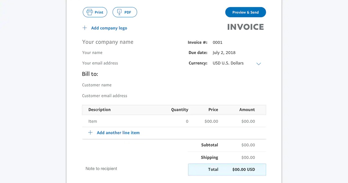 How To Fake Paypal Payment - Invoice Template