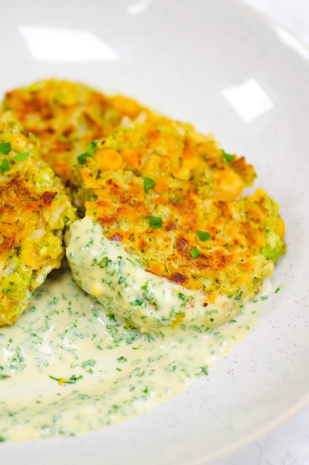 Broccoli & Chickpea Fritters Euphoric Vegan