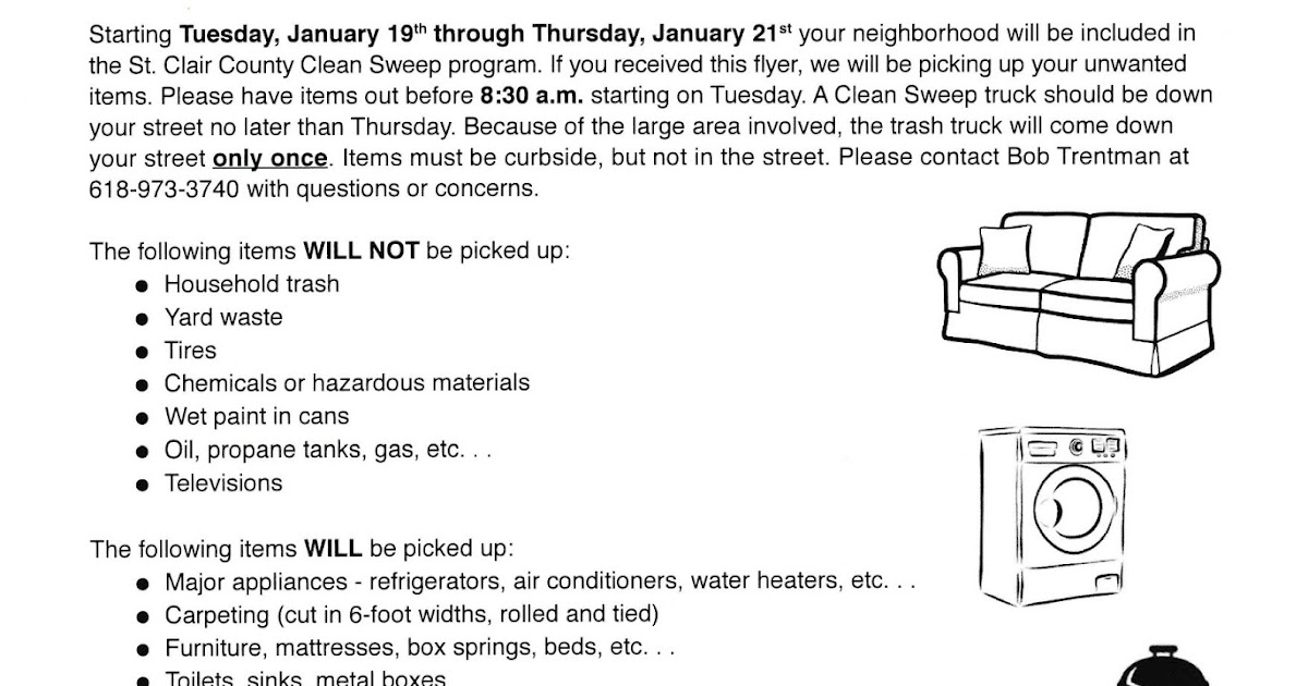 CCHA Large Item Pickup