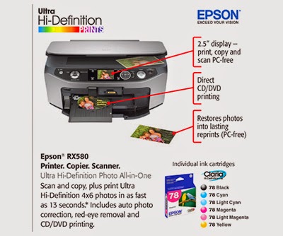 epson stylus photo rx580 all-in-one printer