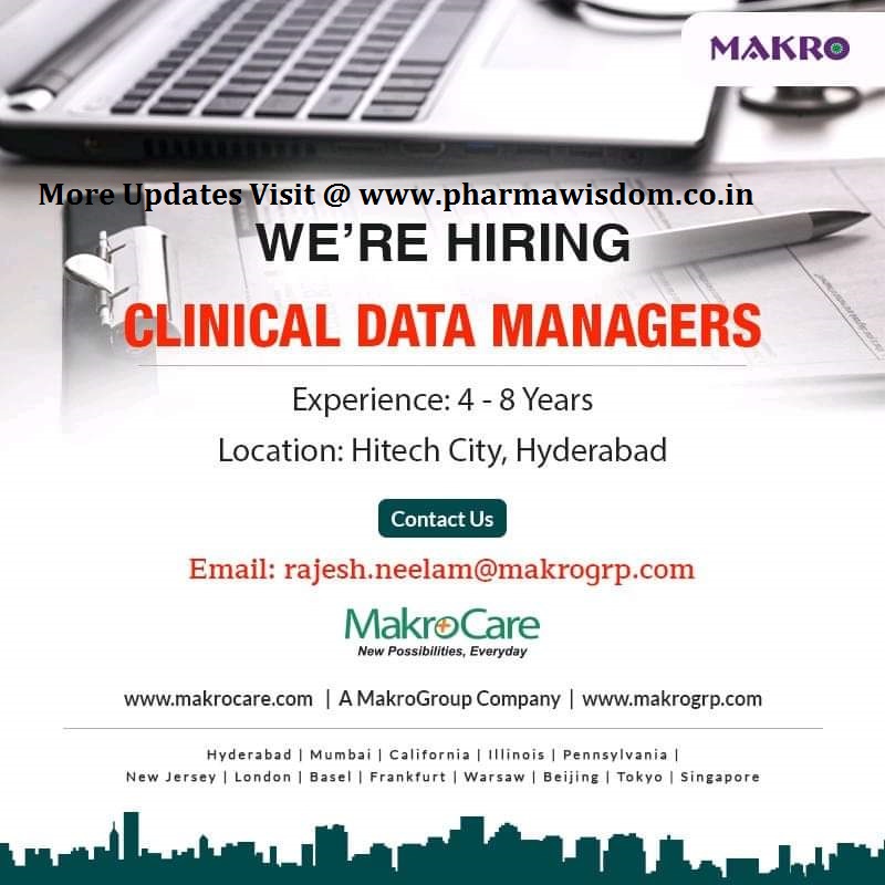 Makrocare Openings For Clinical Data Managers Pharma Wisdom