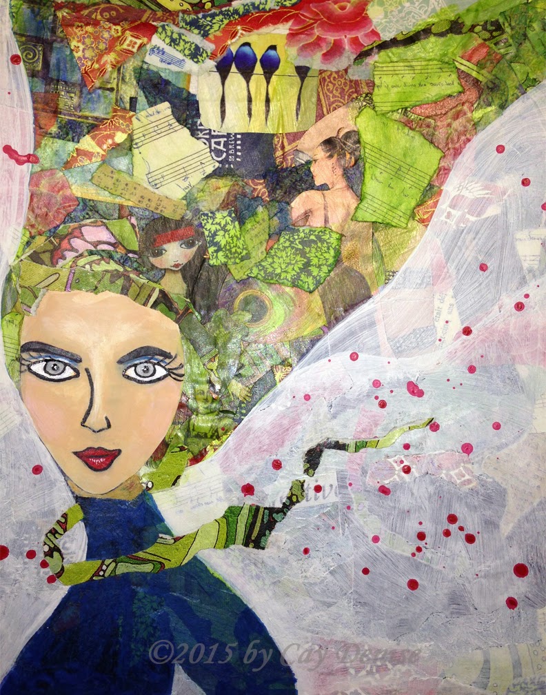 Cay Denise LB2015 Week 11 Collage/Paint Project Finished!