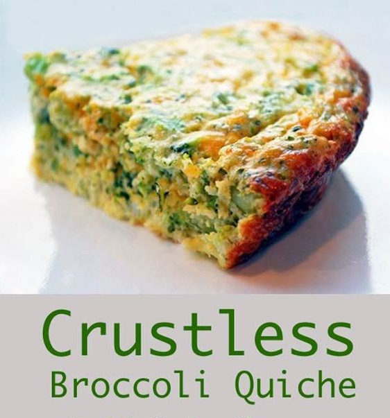 Crustless Broccoli Quiche HealthyRecipesFlatley