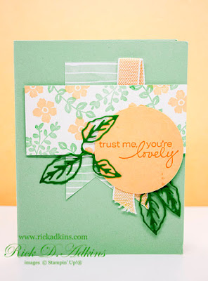 Check out this super cute Trust Me You're Lovely card using the Lovely You Stamp Set from Stampin' Up!