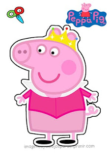 Peppa pig disfrazada de princesa