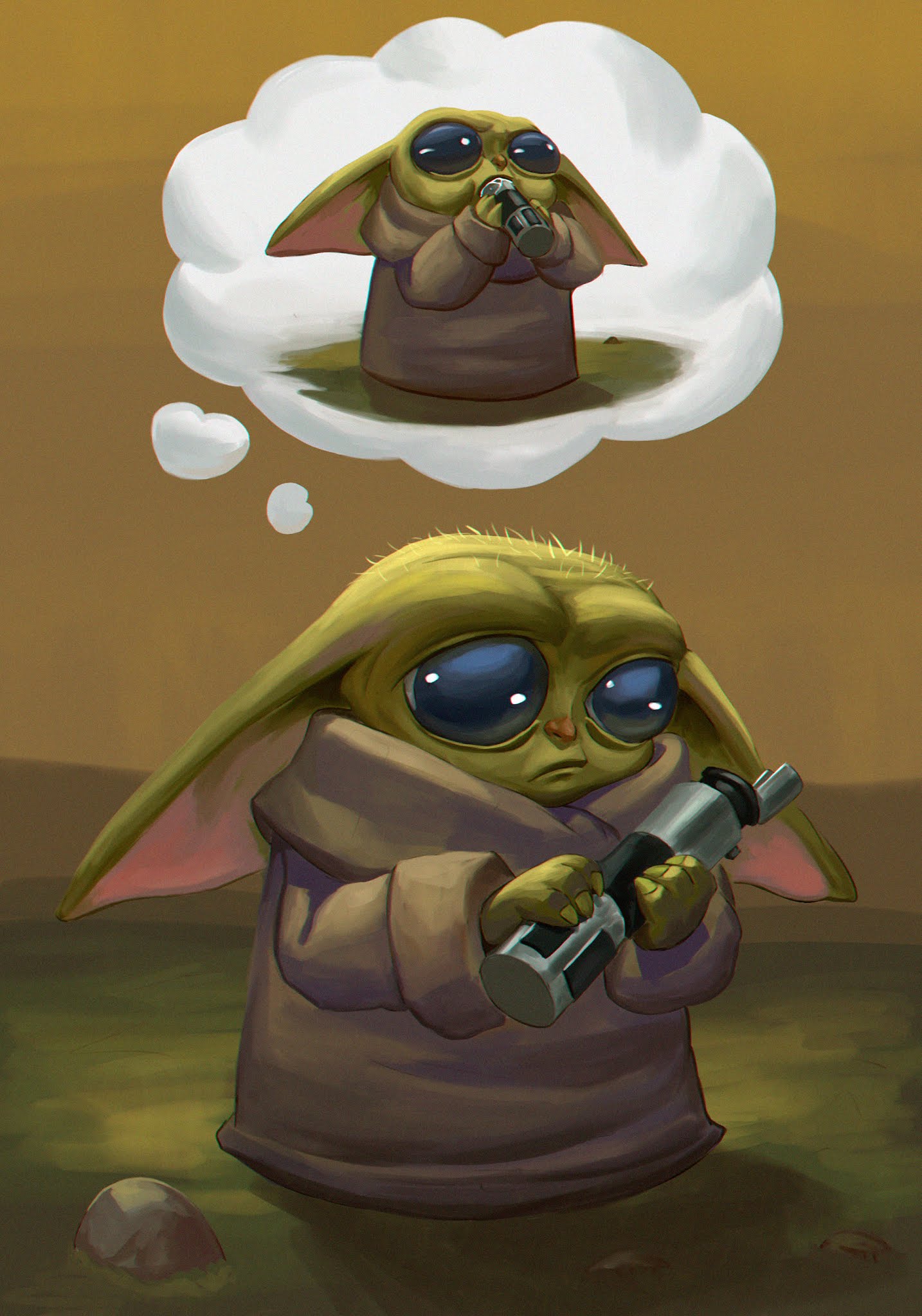 The child "Baby Yoda" phone wallpaper collection | Cool ...