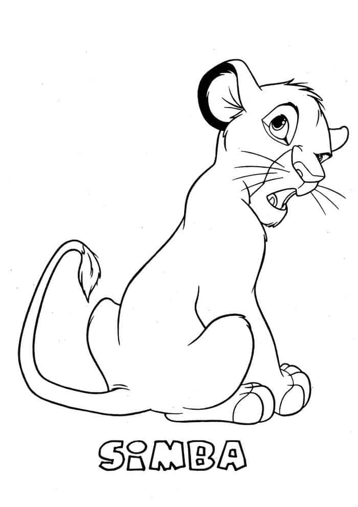 Cartoon Lion King Coloring Pages for Kids Yuk Sebar