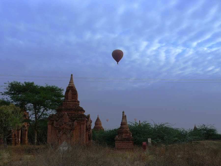 en quittant Bagan