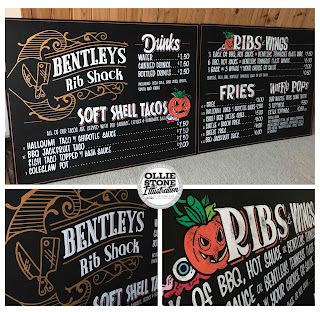Chalkboard Artist London by Ollie Stone: Hand-painted chalkboard art.