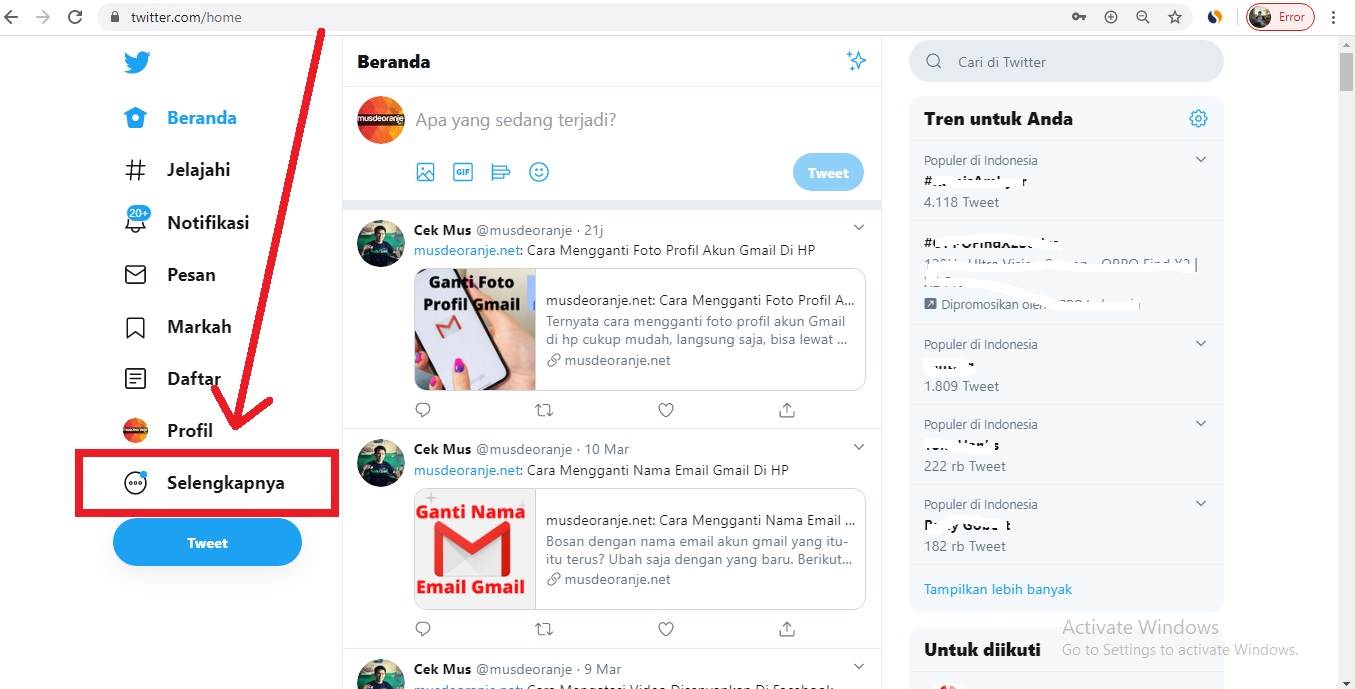 √ Cara Mengganti Username Twitter Di HP Dan PC - musdeoranje.net