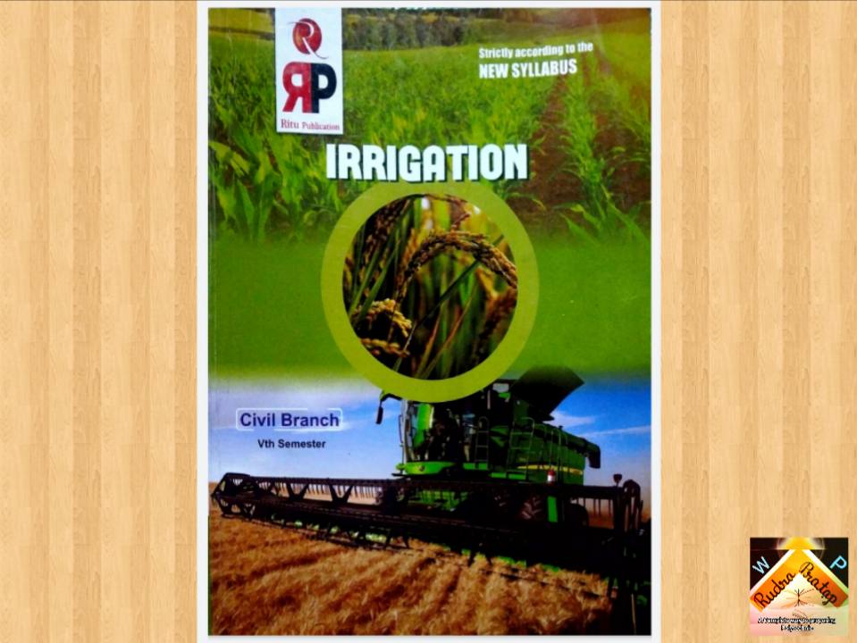 Irrigation Engineering Book for 5th Semester Civil Download free! Way