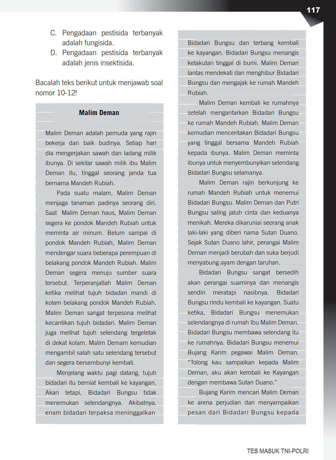 Top Bank Semua Jenis Soal Tes Masuk TNI POLRI Paling