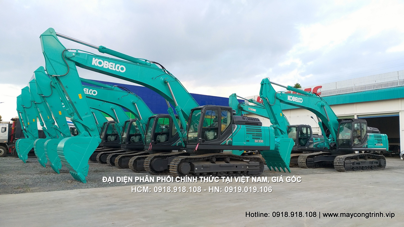 Máy xúc đào Kobelco ( Máy đào, Máy xúc ) SK330-10, gầu 1.6 - 1.9 m3