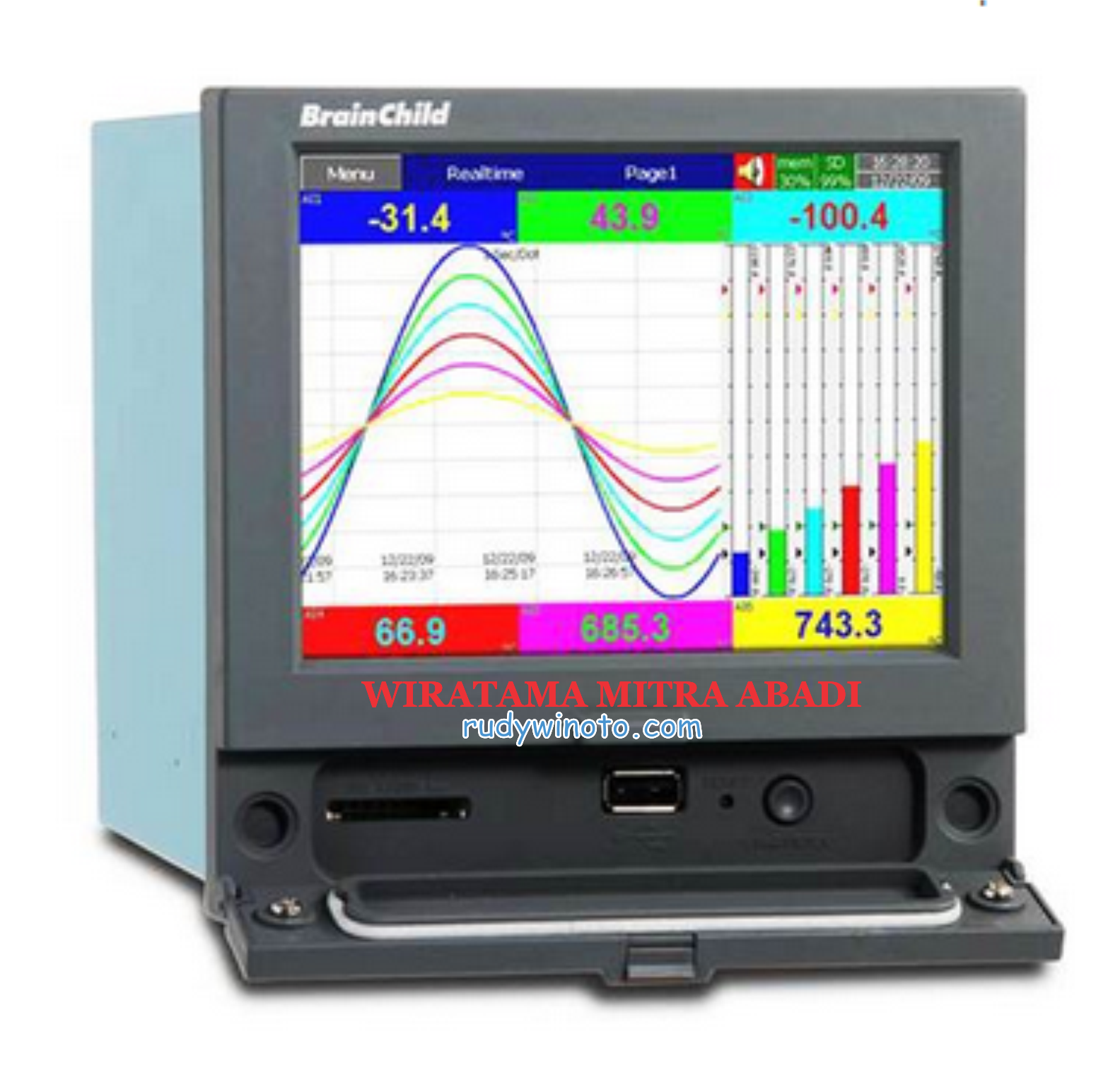 PR30 Paperless Chart Recorder Brainchild Wiratama Mitra Abadi