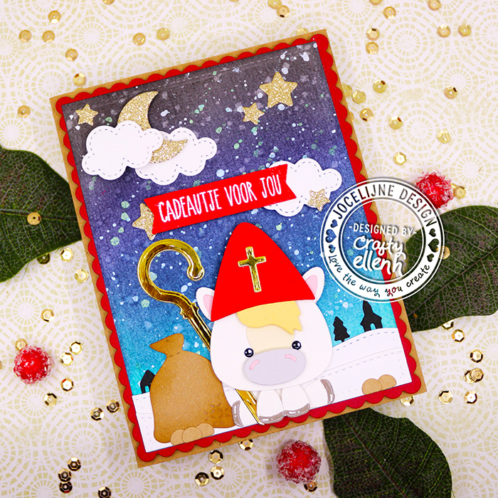 #Jocelijne #Carlijndesign #Jocelijnedesign #handmadecard #cardmaking #crittercard #cardmaking #cookiecrunchdieset #handmade #dieset #paperart #hobby #distressink #papierkunst #dutchcardmaker #cloud9crafts #scrapenco #noorenzo #kerstkaartje #christmascard #patootiesdieset #sinterklaas #sintensantasieset