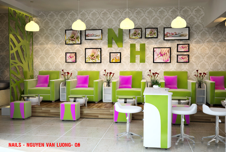 THIET KE TIEM NAIL DEP | Nội Thất Cường Thịnh