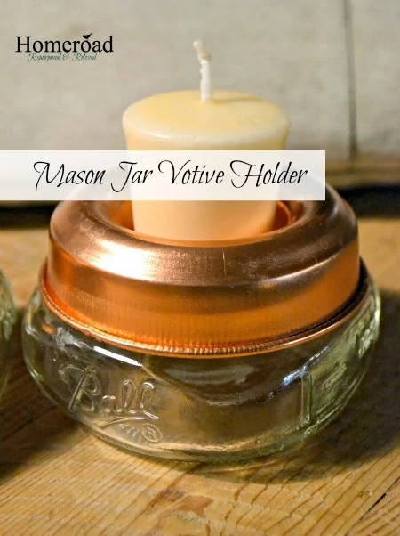 mason jar votive candle holder www.homeroad.net