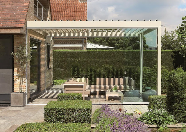 Louvre Pergola - add a touch of Mediterranean styling