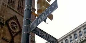 esquina da Wall Street com a Broadway