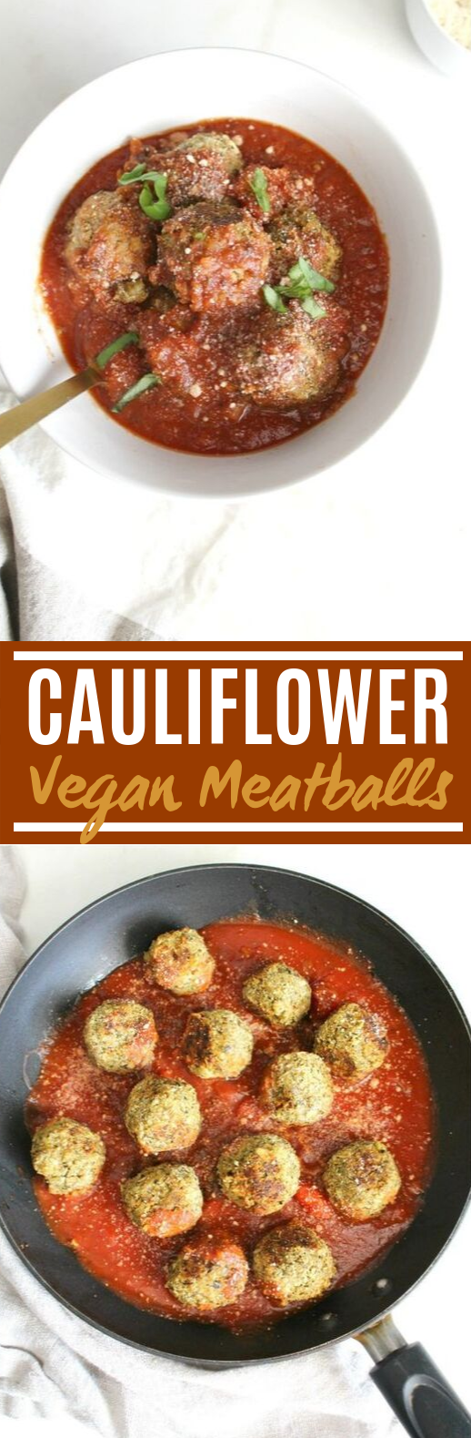 Vegan Cauliflower Meatballs #vegan #dinner