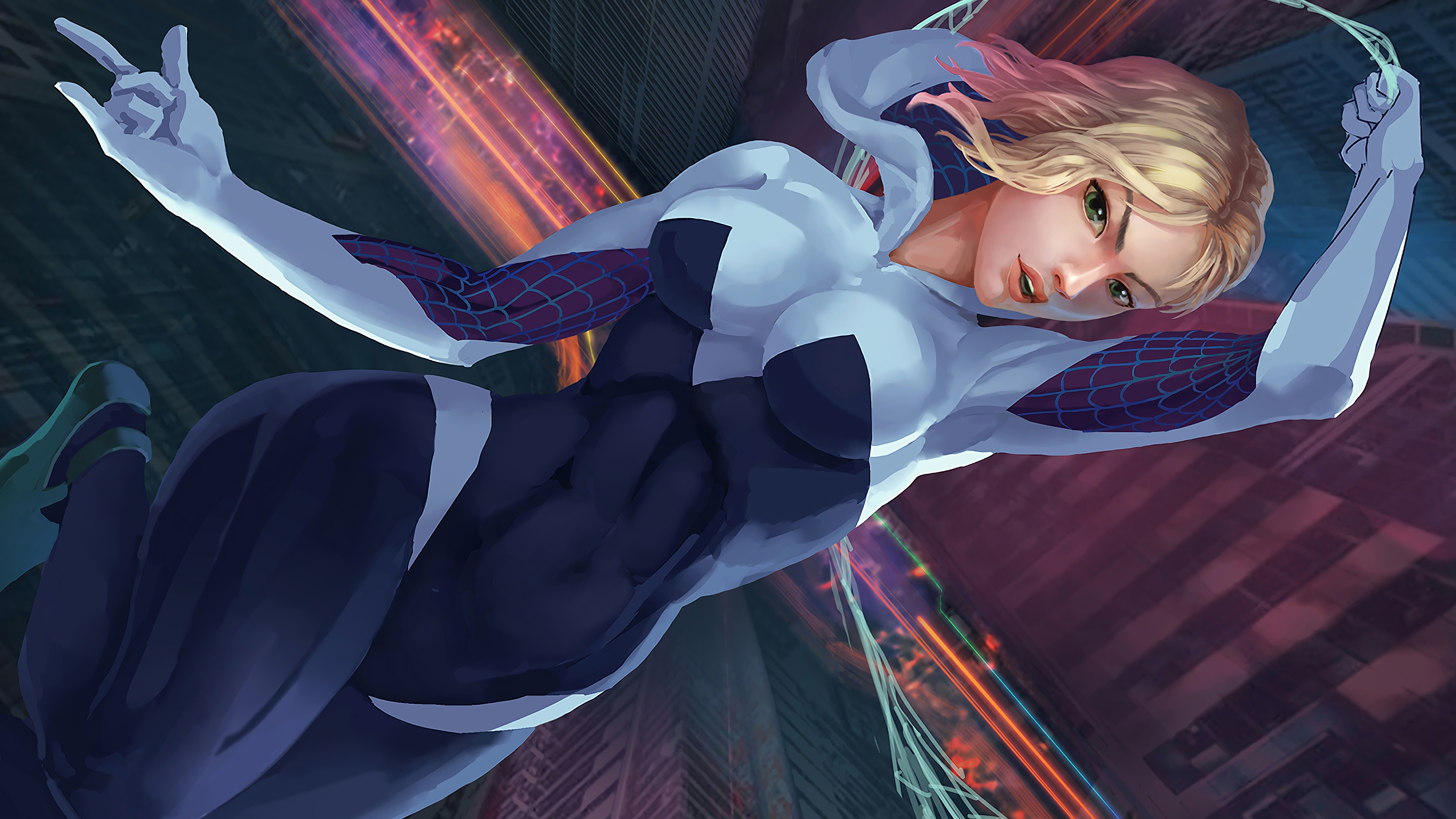 Gwen stacy into the spider verse wallpaper | 🌈Spider Gwen Stacy in