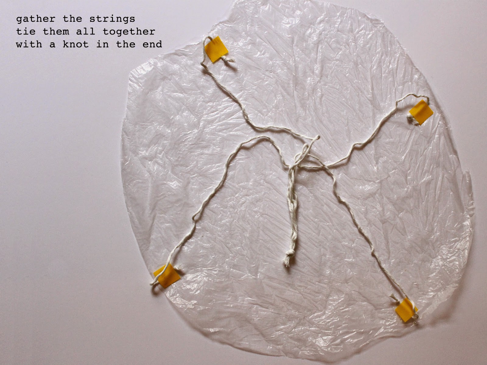 The Academy of Gentle Arts plastic bag parachute