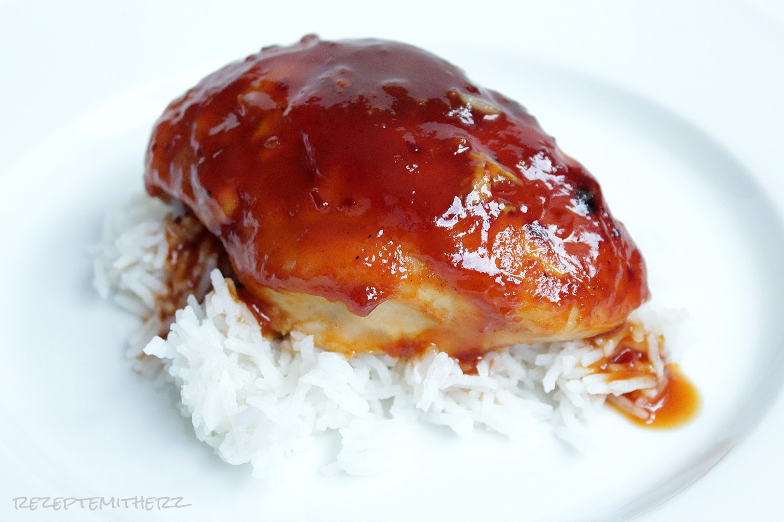 Rezepte mit Herz: Honey BBQ Chicken ♡ Gebackenes Honig Hähnchenbrustfilet