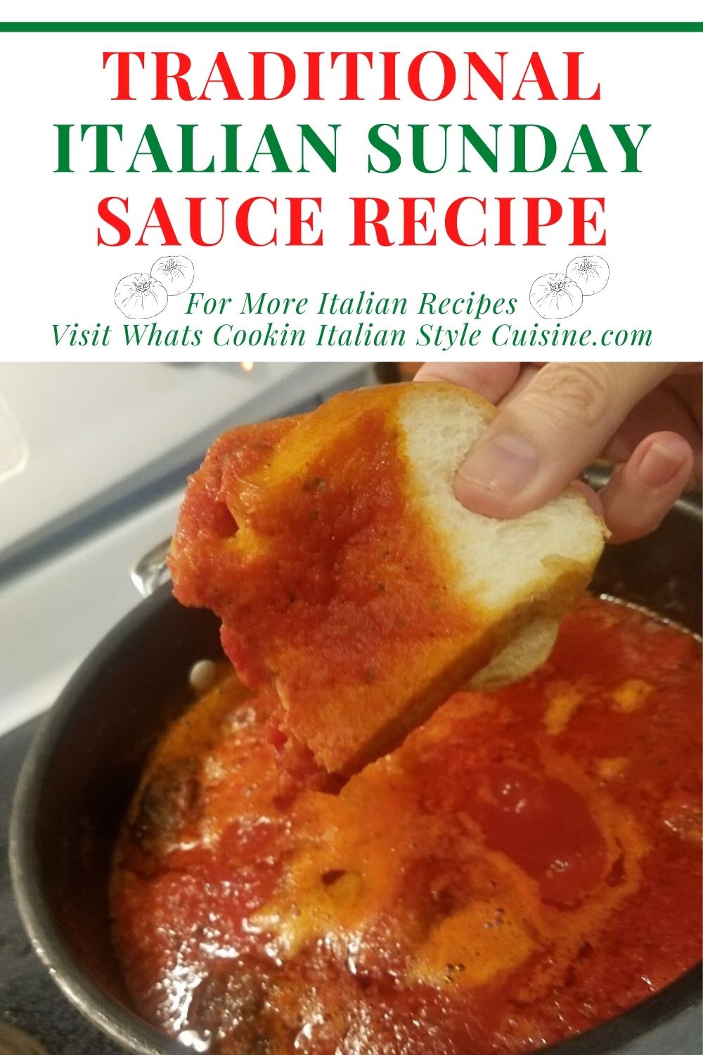 Traditional Italian Sunday Sauce Recipe What's Cookin' Italian Style