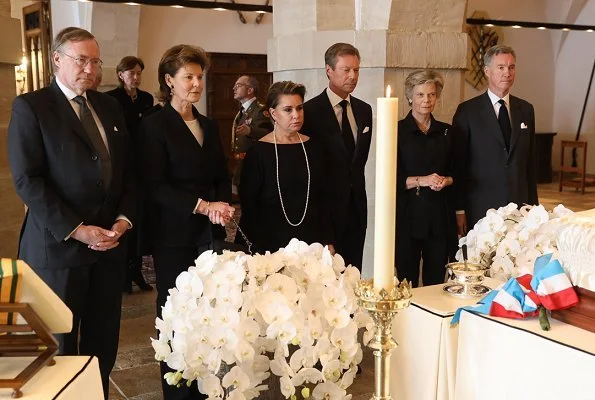 Grand Duchess Maria Teresa, Hereditary Grand Duke Guillaume and Hereditary Grand Duchess Stephanie