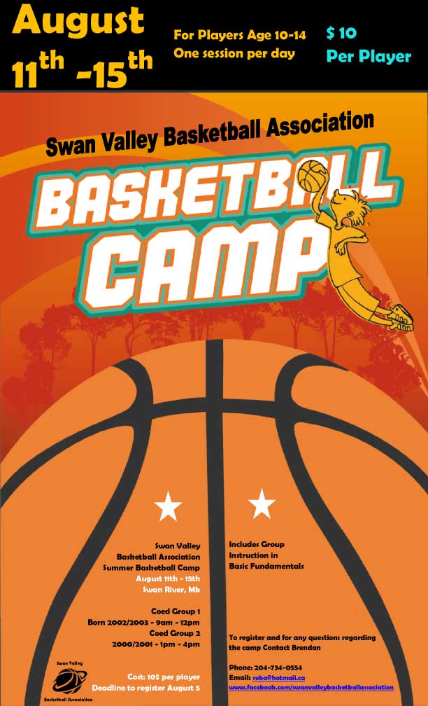 Swan Valley Basketball Camp Set for Aug 1115 in Swan River