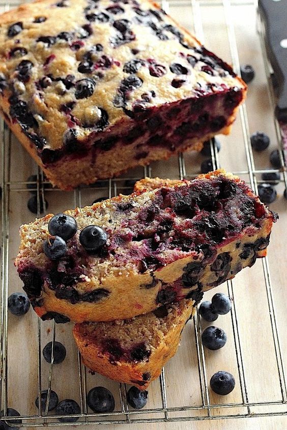Healthy Blueberry Banana Bread