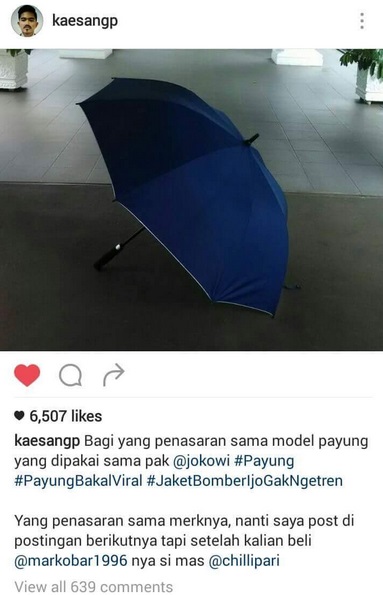 Payung Biru Jokowi