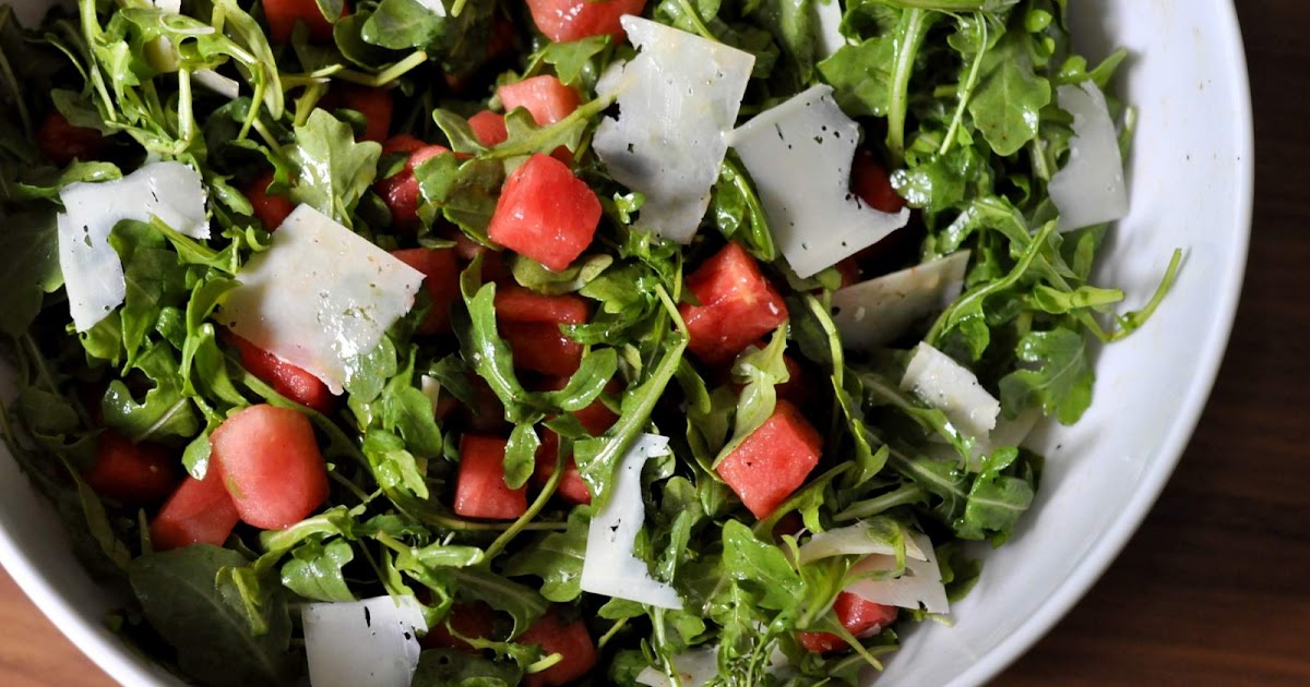 Watermelon and Arugula Salad.