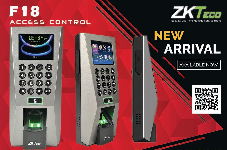 Jual ZKTeco F18 Access Control media data mandiri
