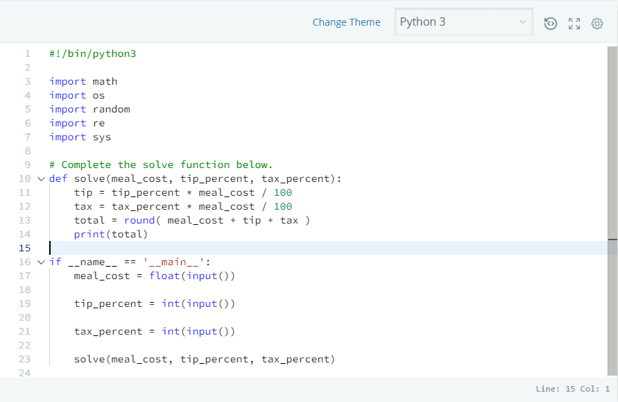 Day 2: Operators | 30 Days of Code | Hackerrank Solution - Sloth Coders