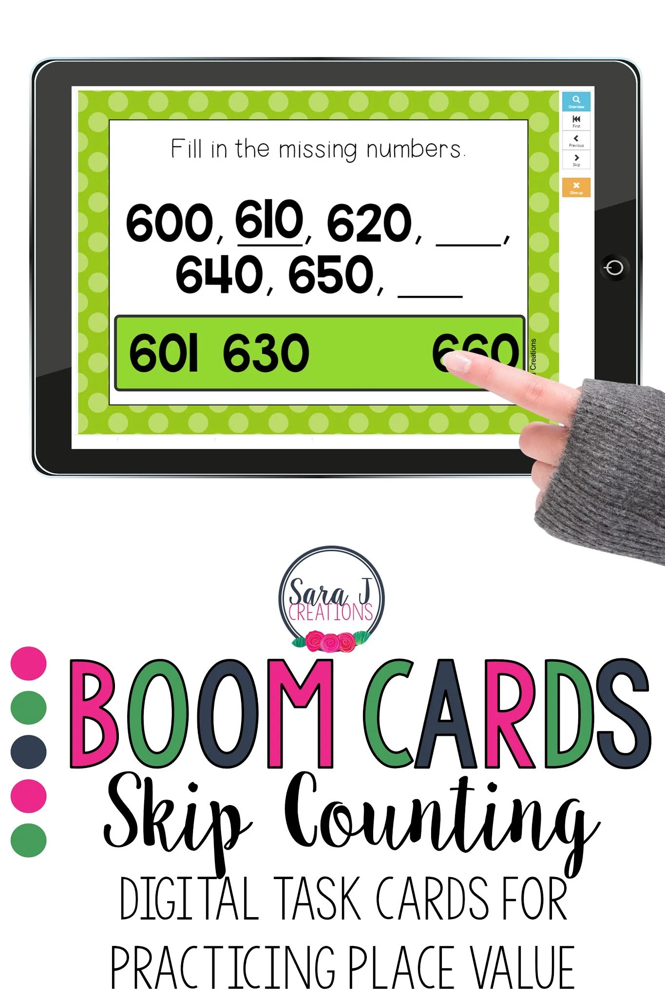 Practice skip counting with these Boom Cards - a fun, digital task card system that provides students with instant fun and instant feedback. Ideal for distance learning or in the classroom during math centers.