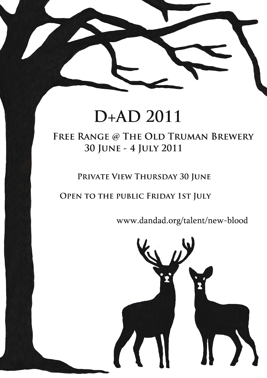 Rhiannon Ladd Illustration D+AD Invite Design