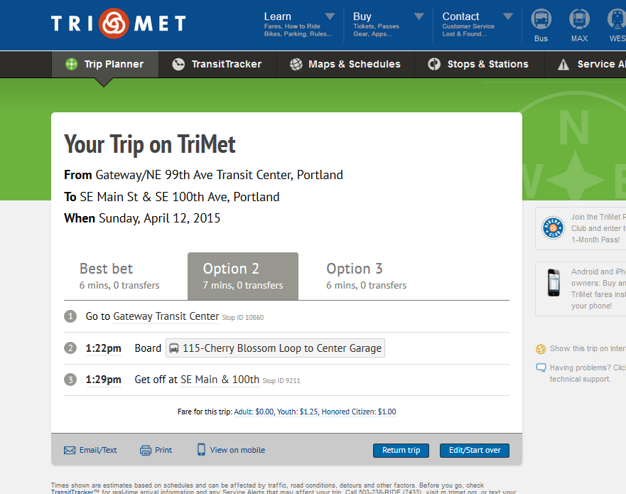 RANTINGS OF A FORMER TRIMET BUS DRIVER What's wrong with Trimet's trip