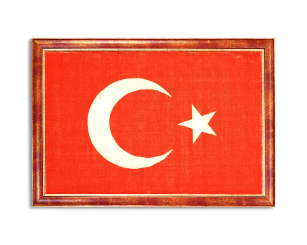 cerceveli turk bayragi 13