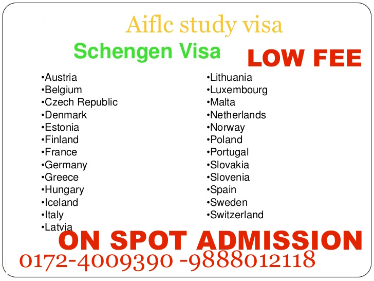 Study visa for Europe ( with or  without  IELTS)