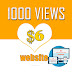 1000 views website
