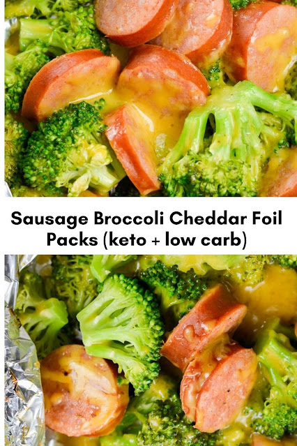 Sausage Broccoli Cheddar Foil Pack (keto + low carb)
