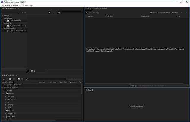 Screenshot Adobe Media Encoder CC 2019 v13.1.5.35 Full Version Screenshot Adobe Media Encoder CC 2019 v13.1.5.35 Full Version