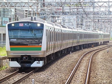 東海道線　快速アクティー　東京行き　E233系
