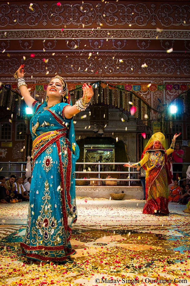 Celebtration of Faag Mahotsav at Govind Devji Mandir Jaipur